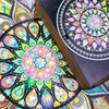 Close up of Baltic Mandala Matryoshka wooden jigsaw puzzle