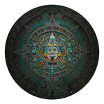 Aztec Calendar wooden jigsaw puzzle image of completed puzzle