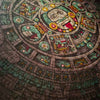 Aztec Calendar wooden jigsaw puzzle completed puzzle