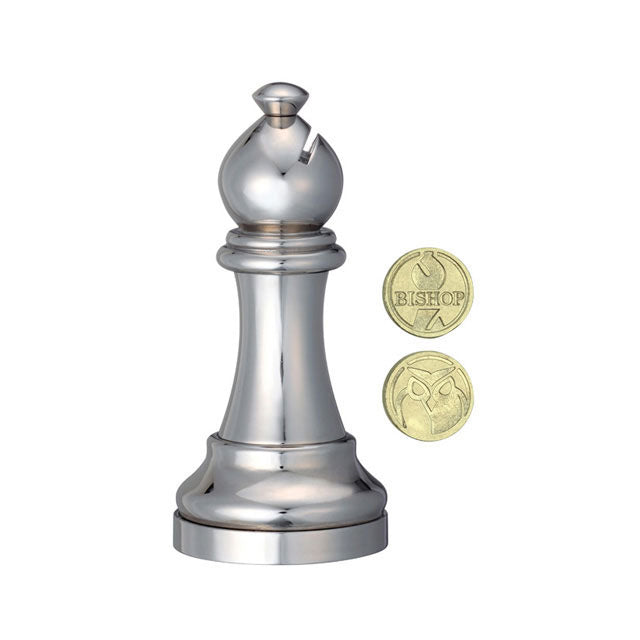 Bishop chess piece Hanayama cast metal brain teaser puzzle