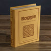 A tribute to the original BOGGLE board game, first published by Parker Brothers in 1976. Shown in a Vintage Bookshelf Edition.