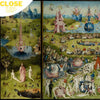 Close up of Hieronymus Bosch "Garden of Earthly Delights" wooden jigsaw puzzle