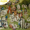 Close up of Hieronymus Bosch "Garden of Earthly Delights" wooden jigsaw puzzle