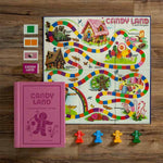 Full-size board game with contents. A tribute to the 1978 version of Candy Land board game. Shown in a Vintage Bookshelf Edition.