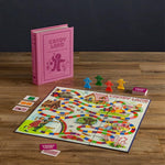 Candy Land board game in play. A tribute to the 1978 version of Candy Land board game. Shown in a Vintage Bookshelf Edition.