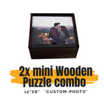 Personalized Custom Wooden Jigsaw Puzzle | 2 Minis