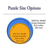 Round Custom Personalized Wooden Jigsaw Puzzle measurements