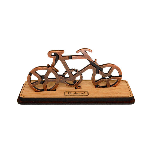 Drahtesel wood and metal bicycle puzzle by Jurgen Reiche of Siebenstein-Spiele