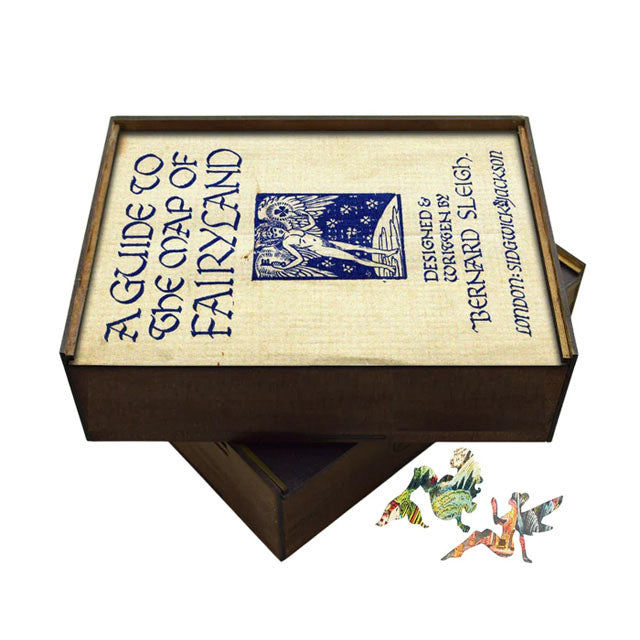 Storage box for Vintage Fairyland Map wooden jigsaw puzzle