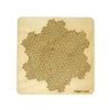 Gosper Curve wood fractal puzzle by Martin Raynsford with plain finish