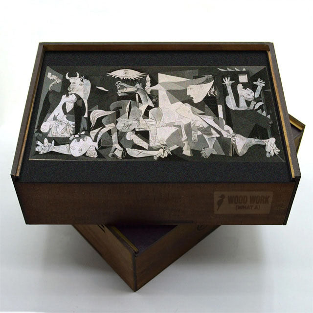 Pablo Picasso "Guernica" wooden jigsaw puzzle storage box