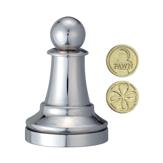 Pawn chess piece Hanayama cast metal brain teaser puzzle