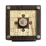 Top view of Puzzle Box 4 trick puzzle by Jurgen Reiche of Siebenstein-Spiele