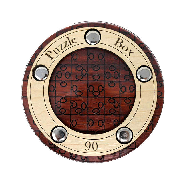 Top view of Puzzle Box 6 trick puzzle by Jurgen Reiche of Siebenstein-Spiele