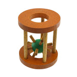 Retro wooden hedgehog take-a-part puzzle