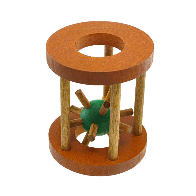 Retro wooden hedgehog take-a-part puzzle