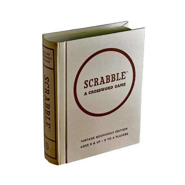 A wonderful tribute to the original and classic 1948 board game, Scrabble, with this Vintage Bookshelf Edition.