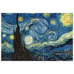 Completed Vincent van Gogh "The Starry Night" wooden jigsaw puzzle