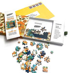 Thank You Mailable Jigsaw Puzzle Greeting Card showing contents