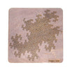 Dragon Curve Wooden Tray Fractal Puzzle by Martin Raynsford with Indian Rosewood Stain